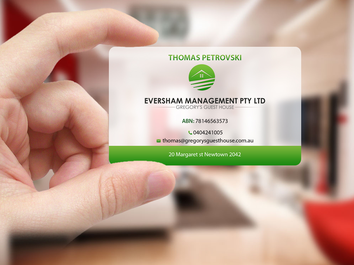 Business Card Design by Creations Box 2015 for EVERSHAM MANAGEMENT PL | Design #9938755