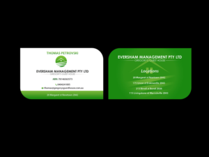 Business Card Design by Creations Box 2015 for EVERSHAM MANAGEMENT PL | Design: #9938759