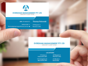 Business Card Design by Creations Box 2015 for EVERSHAM MANAGEMENT PL | Design: #9938762