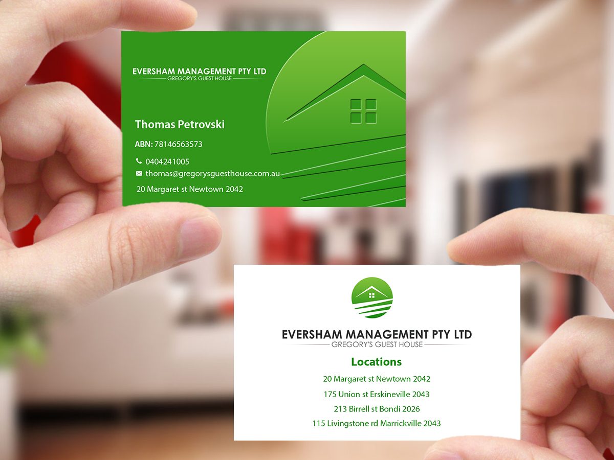 Business Card Design by Creations Box 2015 for EVERSHAM MANAGEMENT PL | Design #9938768