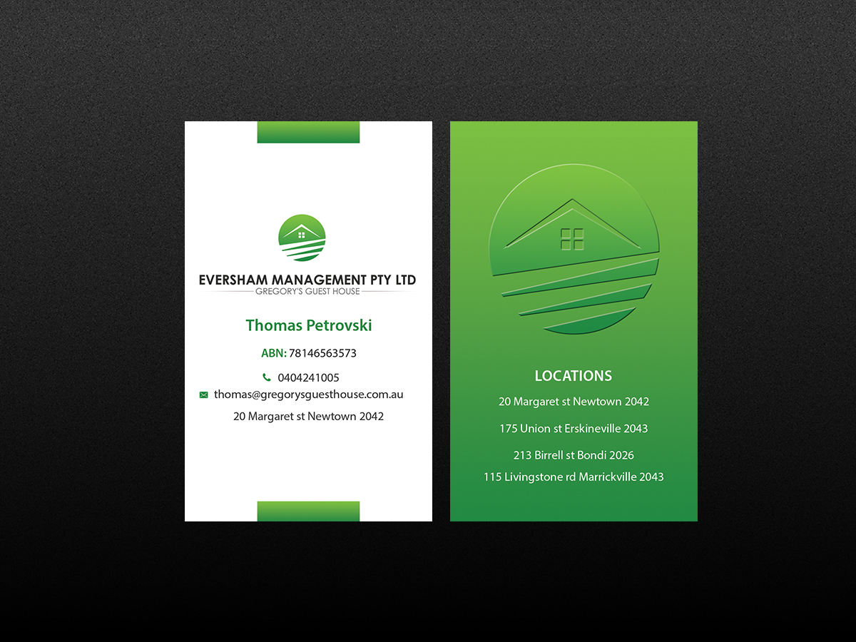 Diseño de Tarjeta de Presentación por Creations Box 2015 para EVERSHAM MANAGEMENT PL | Diseño #9938769