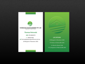 Business Card Design by Creations Box 2015 for EVERSHAM MANAGEMENT PL | Design: #9938769