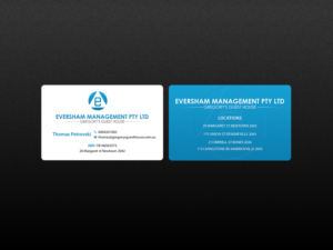 Business Card Design by Creations Box 2015 for EVERSHAM MANAGEMENT PL | Design: #9938770