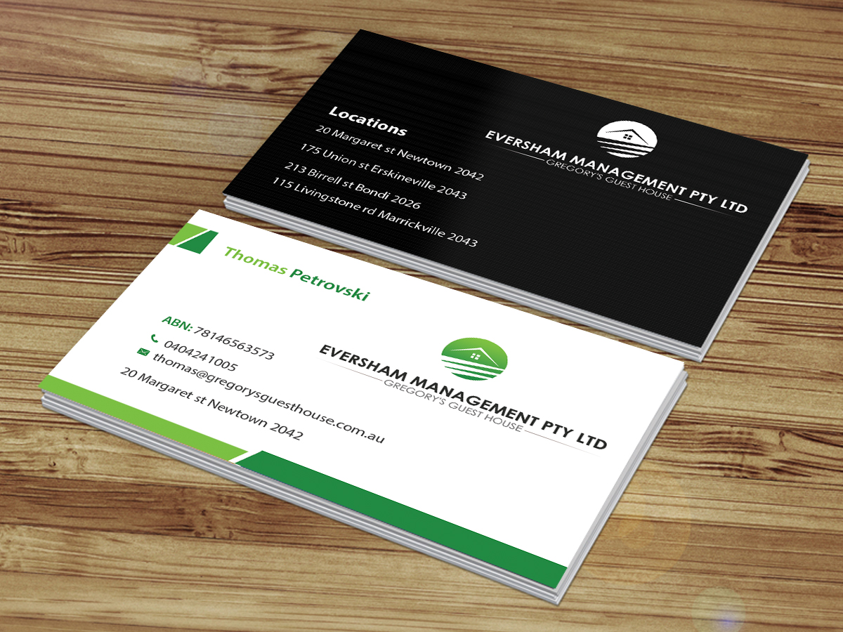 Diseño de Tarjeta de Presentación por Creations Box 2015 para EVERSHAM MANAGEMENT PL | Diseño #9938827