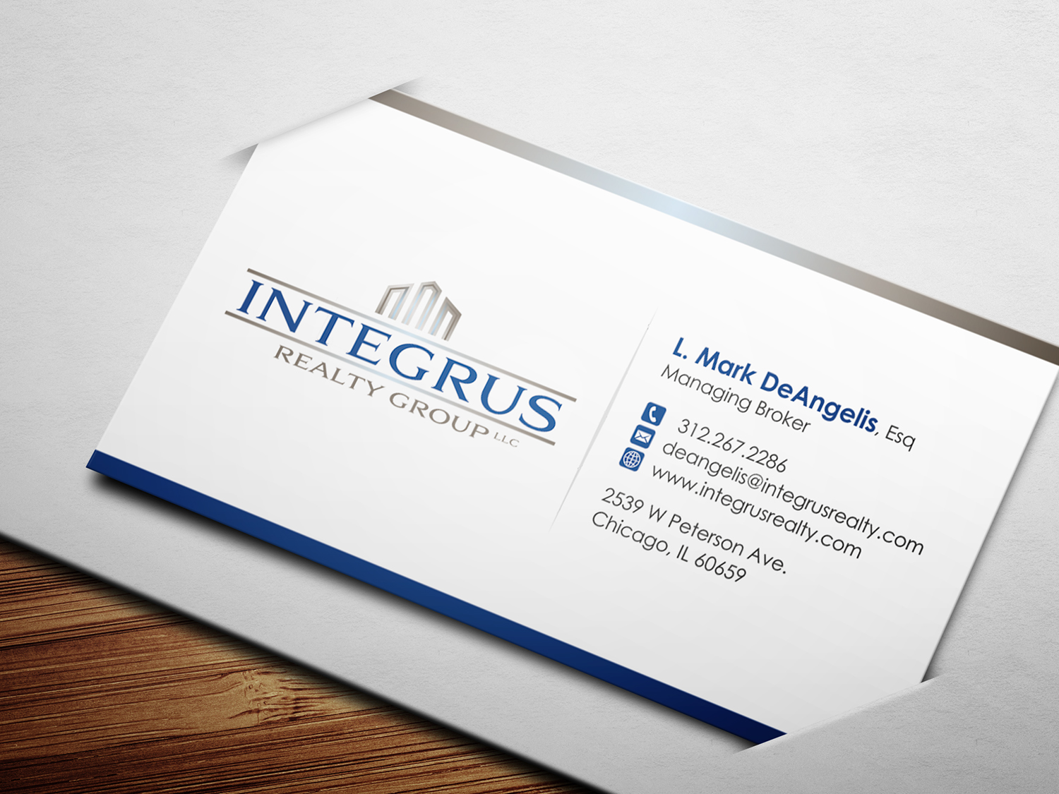 Stationery Design by logodentity for Integrus Realty Group LLC | Design #10004863
