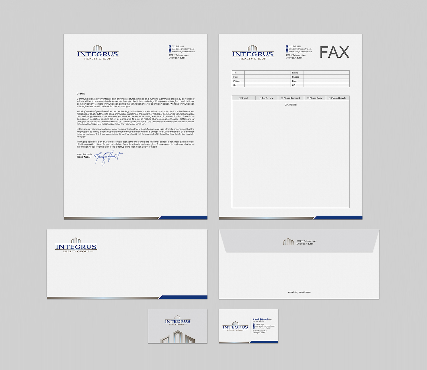 Design de Papeterie par logodentity pour Integrus Realty Group LLC | Design #10310951