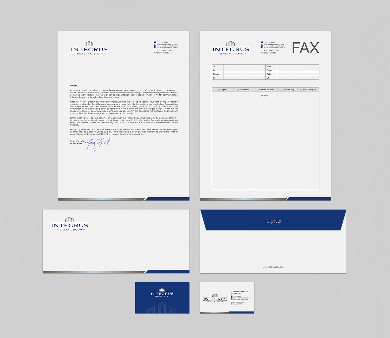 Design de Papeterie par logodentity pour Integrus Realty Group LLC | Design #10310965