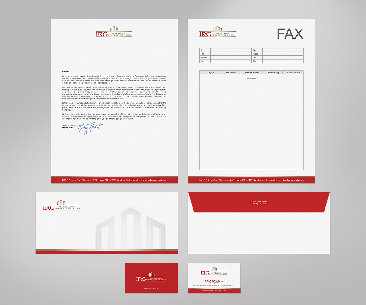 Stationery Design by logodentity for Integrus Realty Group LLC | Design #11523512