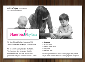 Newspaper Ad Design by Sbss for Nannies+by+Noa | Design: #2192786
