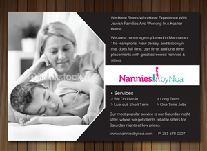 Newspaper Ad Design by Sbss for Nannies+by+Noa | Design: #2192787
