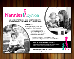 Newspaper Ad Design by Sbss for Nannies+by+Noa | Design: #2193669