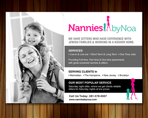 Newspaper Ad Design by Sbss for Nannies+by+Noa | Design: #2193672