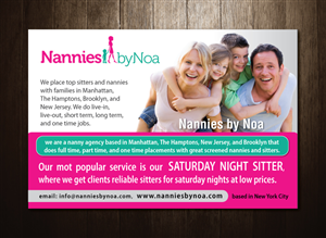 Newspaper Ad Design by meet007 for Nannies+by+Noa | Design: #2142318