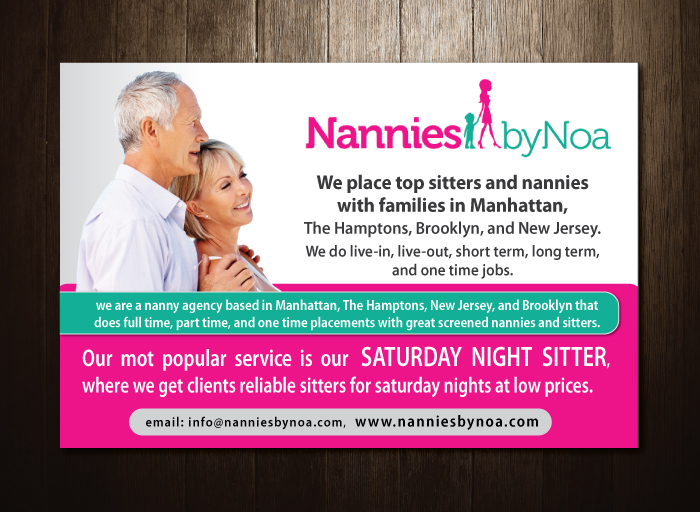 Newspaper Ad Design by meet007 for Nannies+by+Noa | Design #2142397