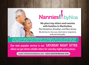 Newspaper Ad Design by meet007 for Nannies+by+Noa | Design: #2142397