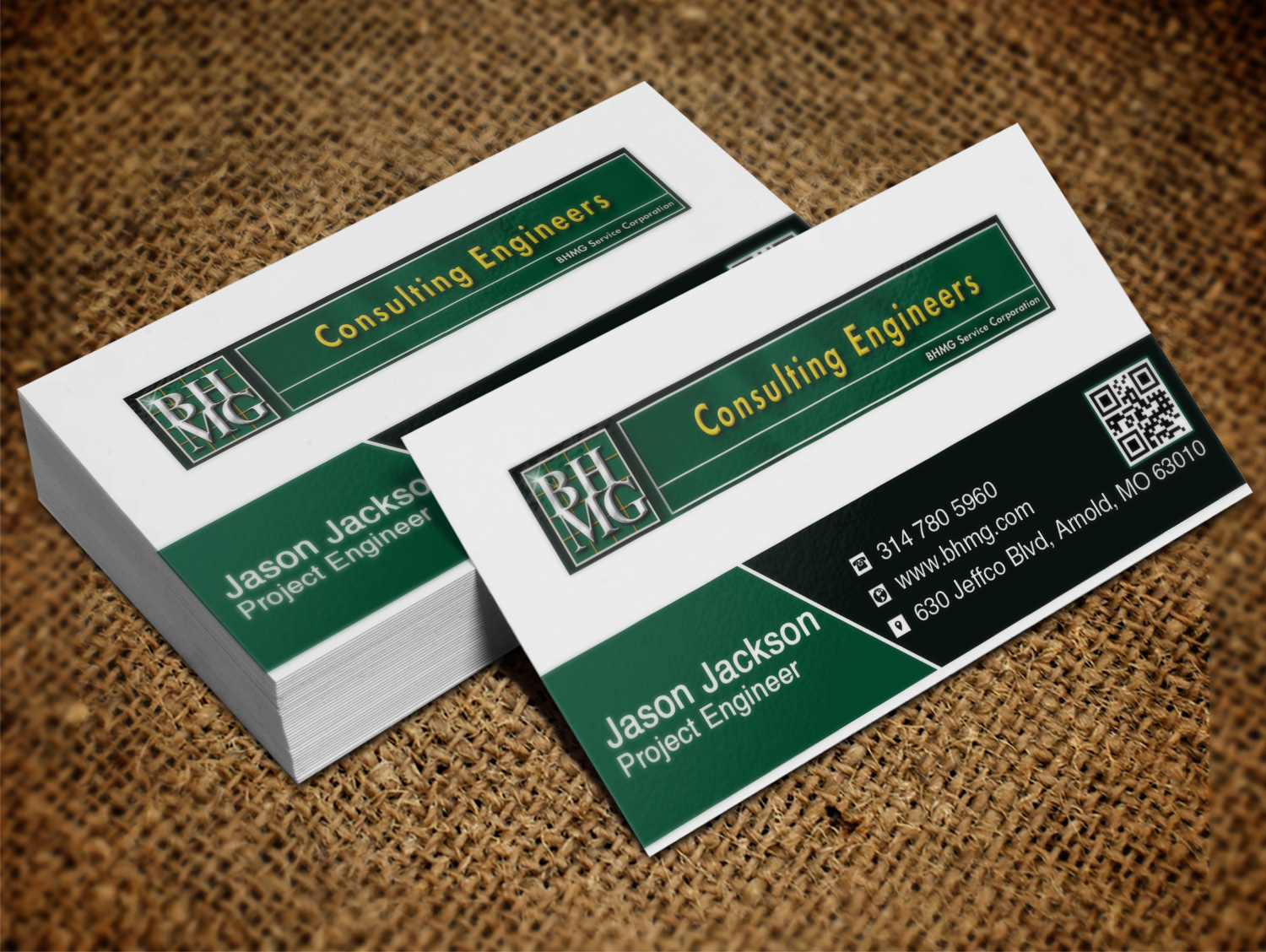 Diseño de Tarjeta de Presentación por Lanka Ama para BHMG  | Diseño #9950521