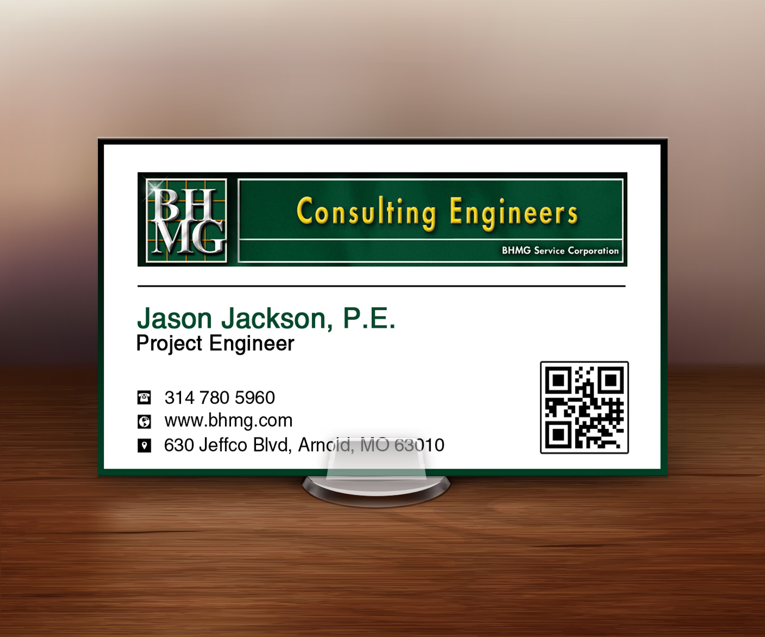 Diseño de Tarjeta de Presentación por Lanka Ama para BHMG  | Diseño #9950524