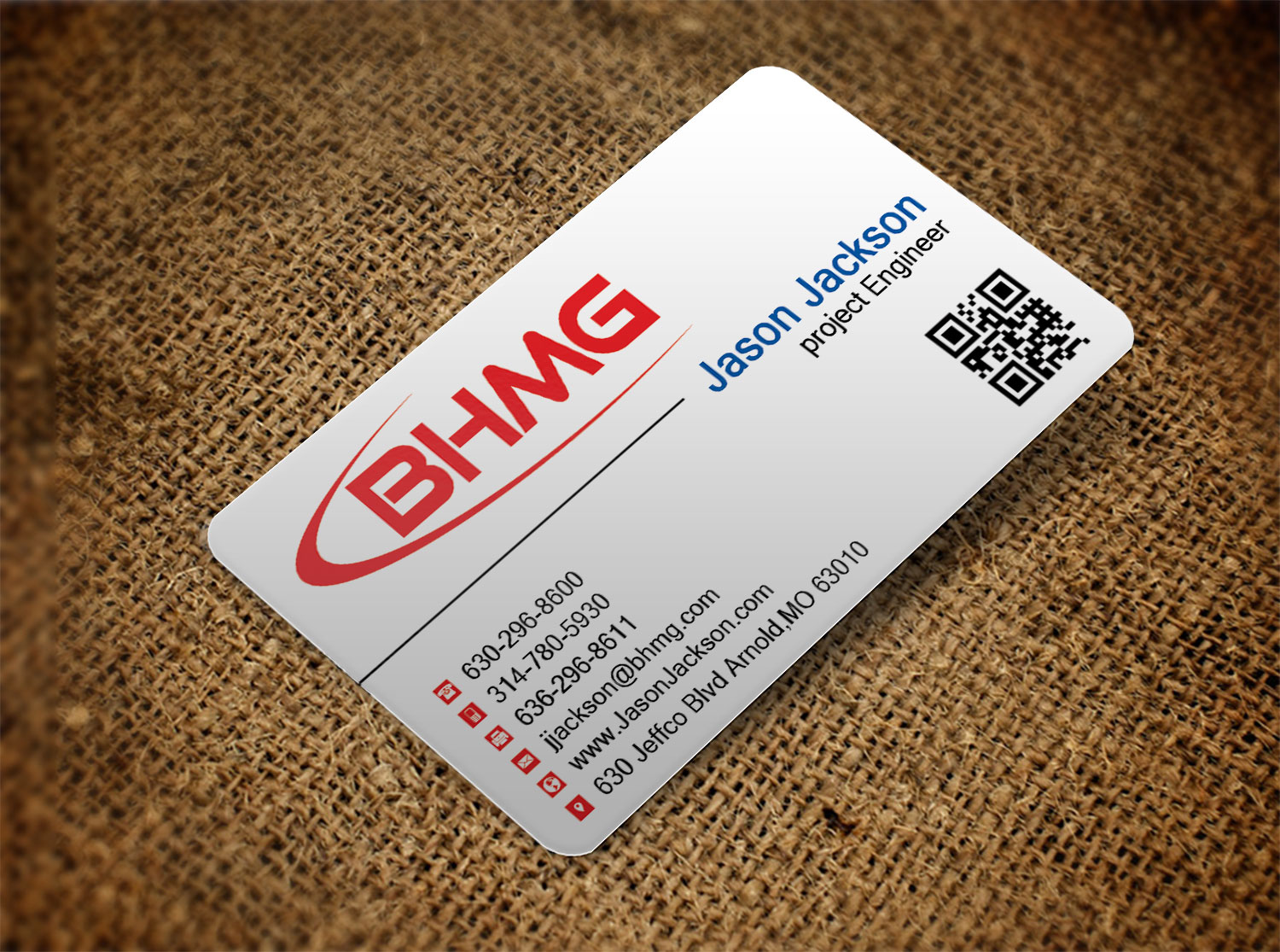 Diseño de Tarjeta de Presentación por Lanka Ama para BHMG  | Diseño #9950526