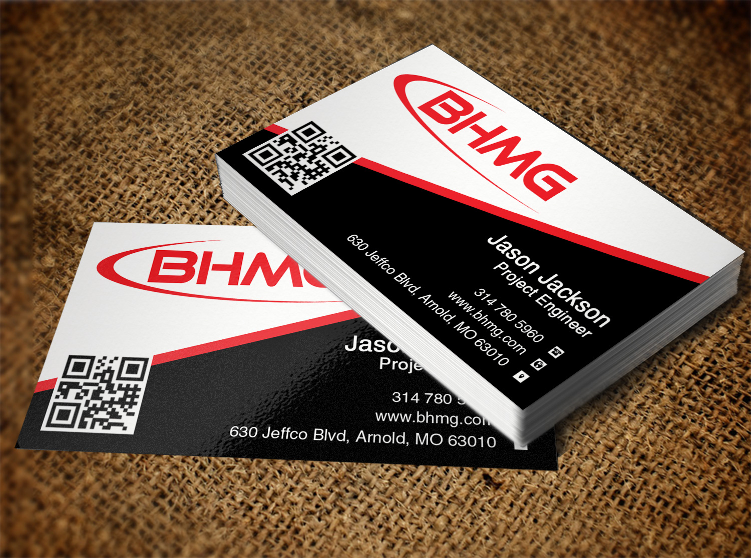 Diseño de Tarjeta de Presentación por Lanka Ama para BHMG  | Diseño #9950530