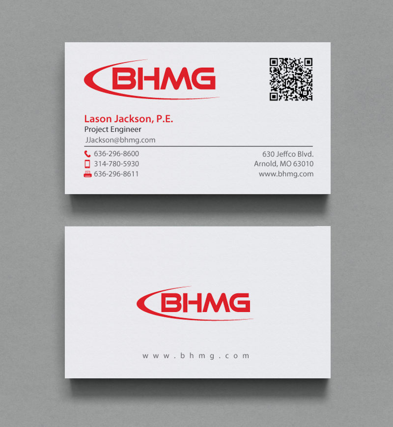 Visitenkarten-Design von chandrayaan.creative für BHMG  | Design #9944801