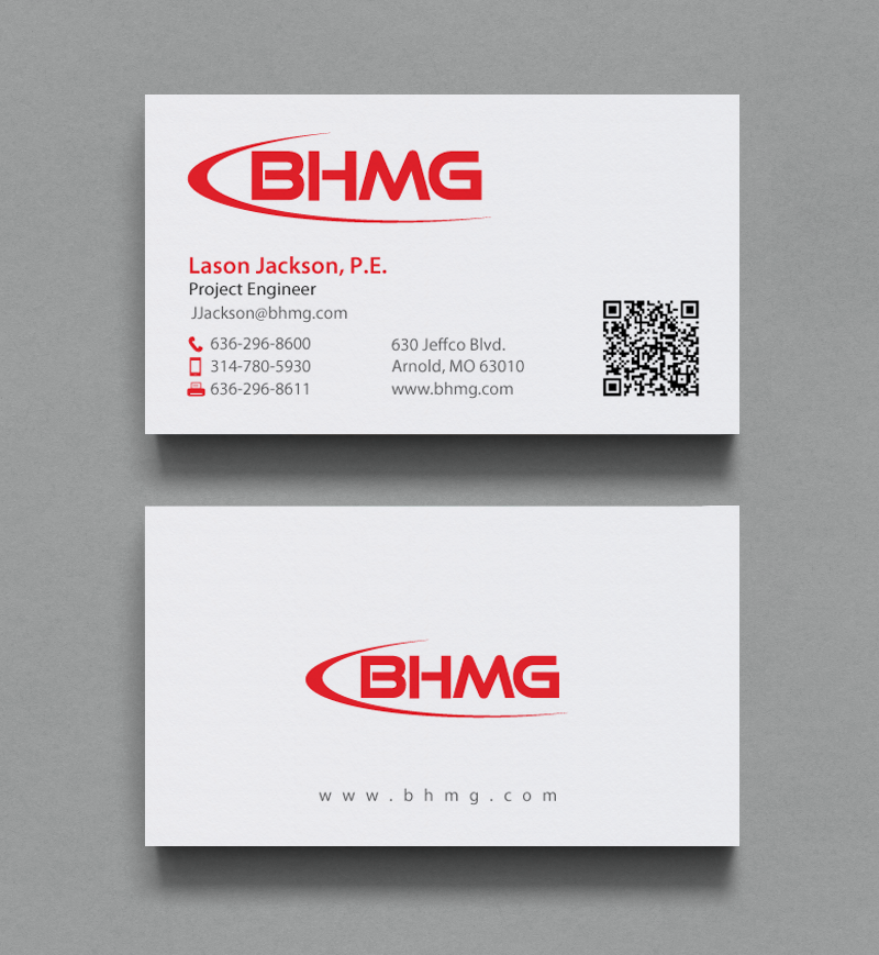 Business Card Design by chandrayaan.creative for BHMG  | Design #9950700
