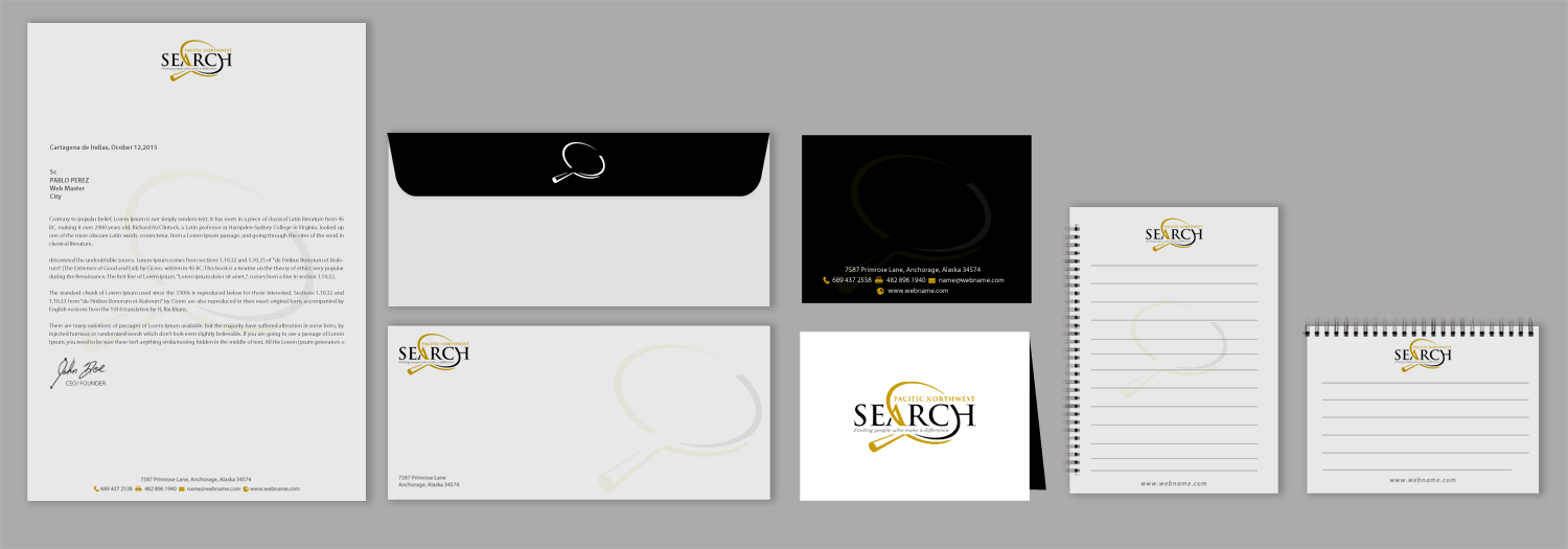 Schreibwaren-Design von chandrayaan.creative für PNW Search | Design #10805162