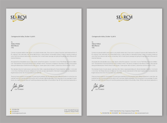 Stationery Design by chandrayaan.creative for PNW Search | Design #11167686