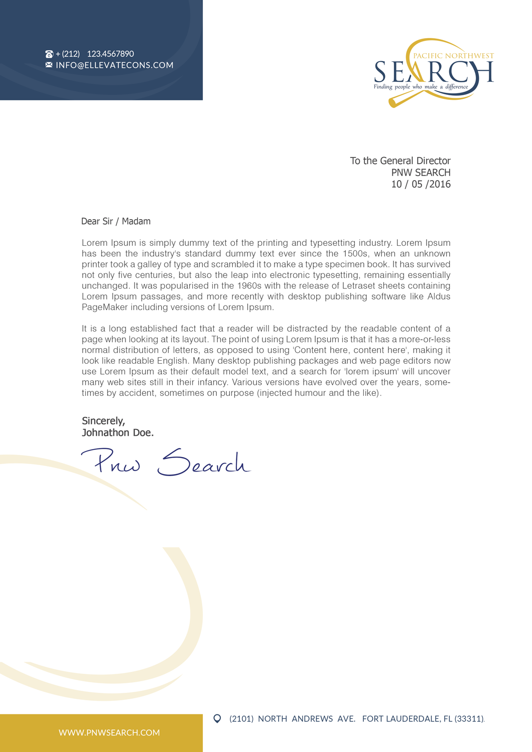 Stationery Design by Mosa Abo swelem for PNW Search | Design #10844633