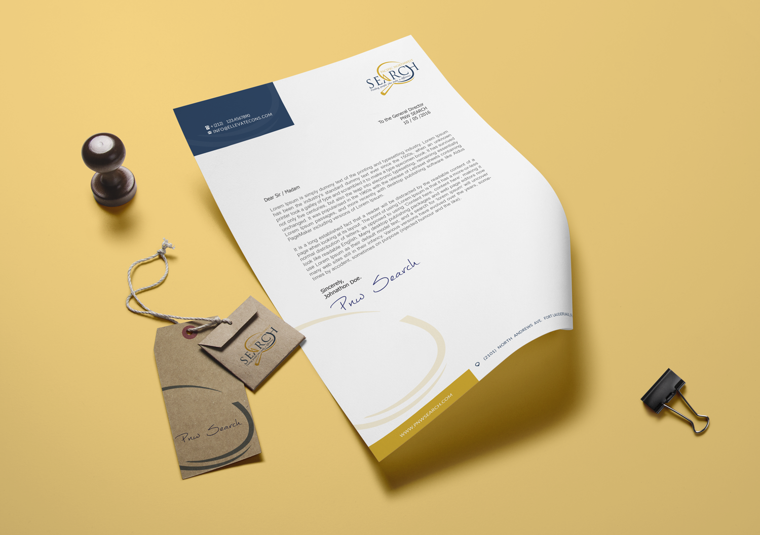 Stationery Design by Mosa Abo swelem for PNW Search | Design #10844782