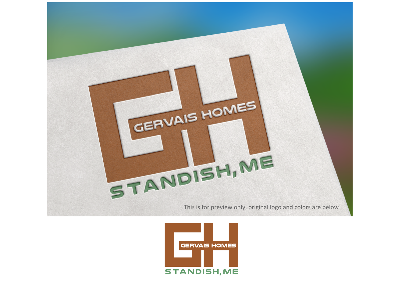 Modern, Serious, Real Estate Logo Design for GH Gervais Homes. Standish