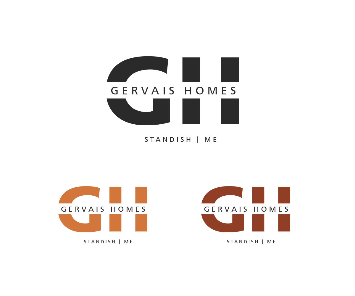 Modern, Serious, Real Estate Logo Design for GH Gervais Homes. Standish