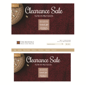 Online Rug Store needs Clearance Banner | Banner-Design von abc.