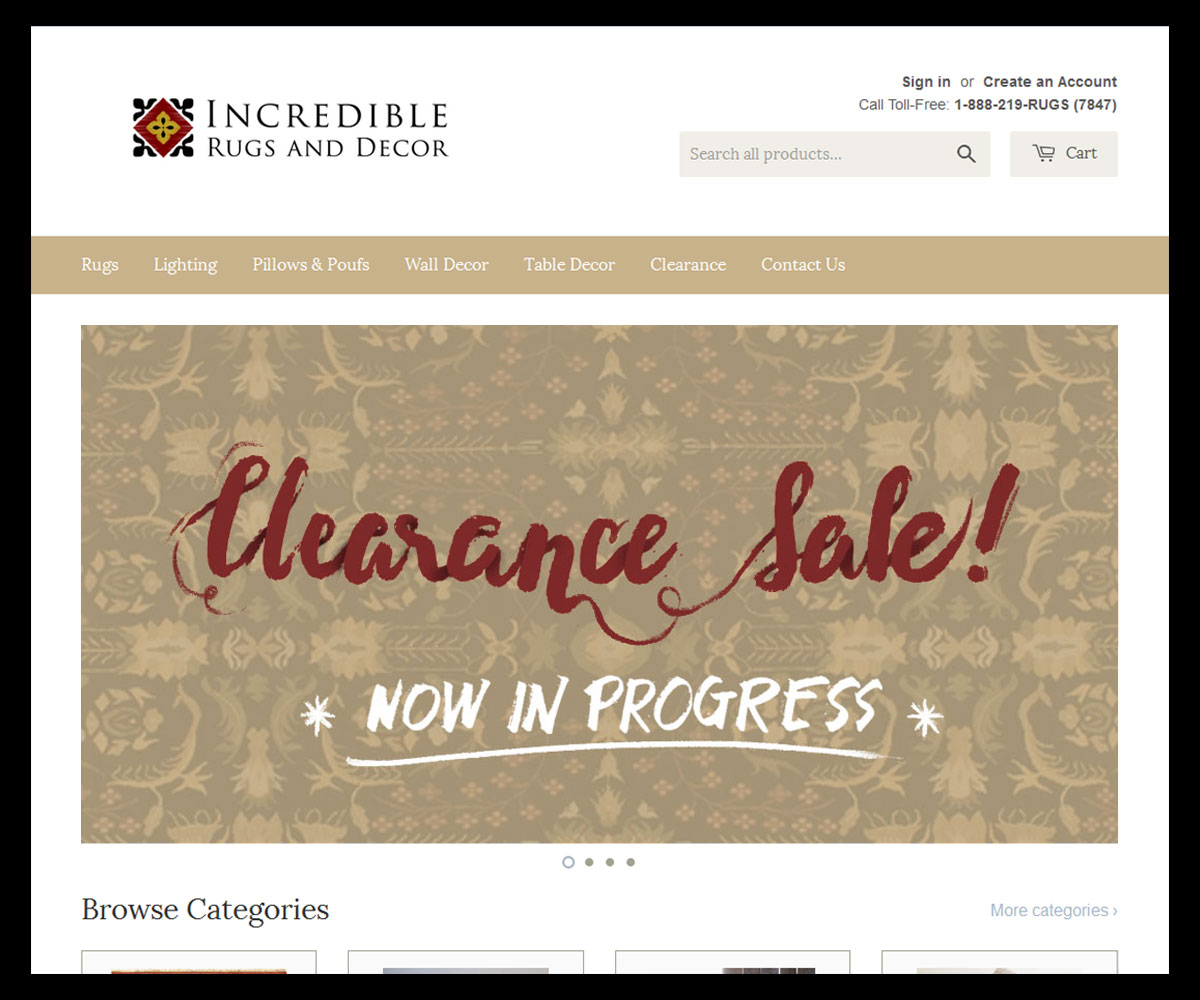 Banner-Design von zyxconde für Incredible Rugs and Decor | Design #10162651