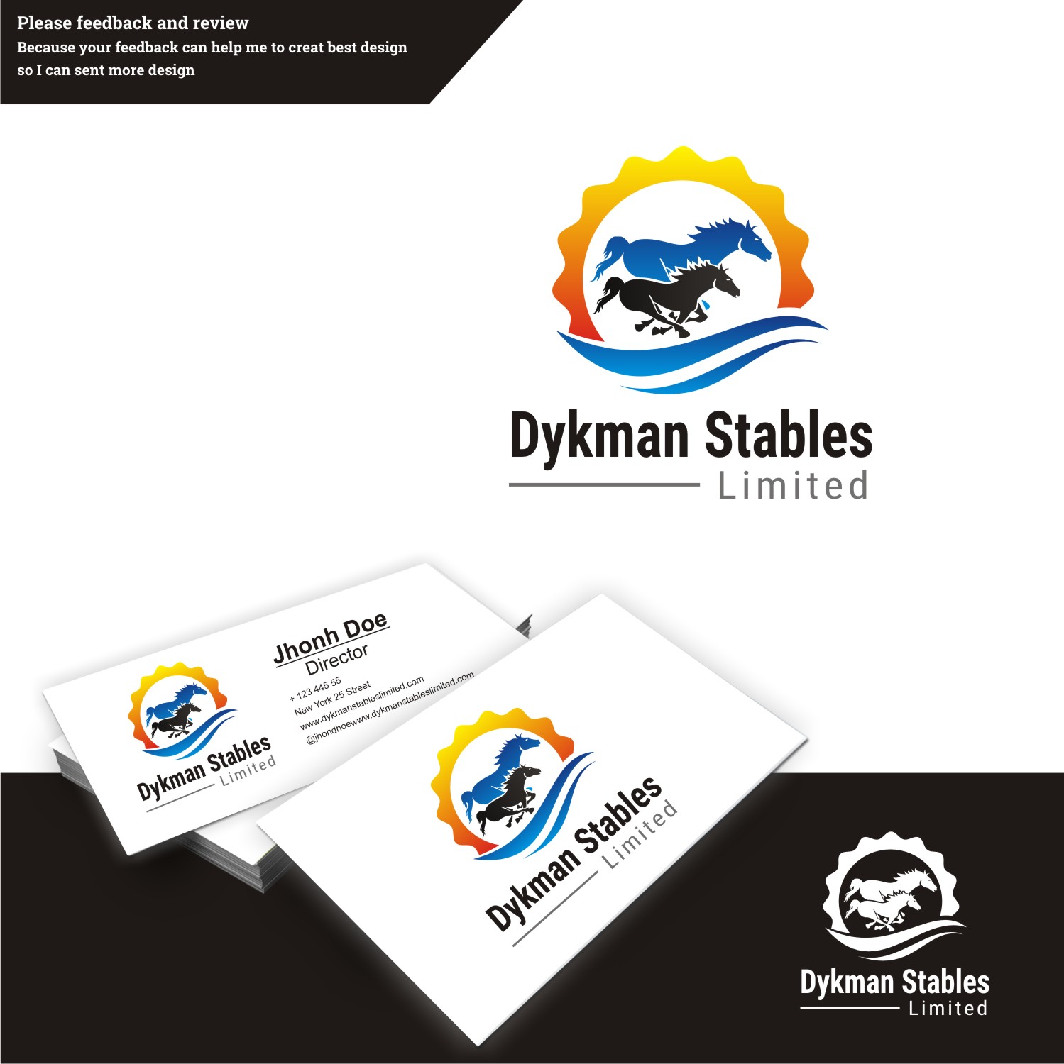 Logo Design by tjahyoahmad™ for Dykman Stables Limited | Design #9940304