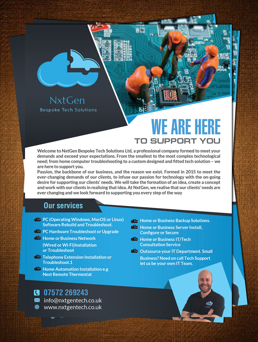 modern professional flyer design by creative bugs design 9949705 tech flyers design