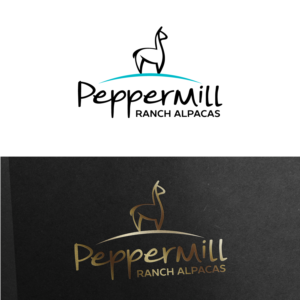Logo Design by Omee for Peppermill Ranch Alpacas | Design: #10071606