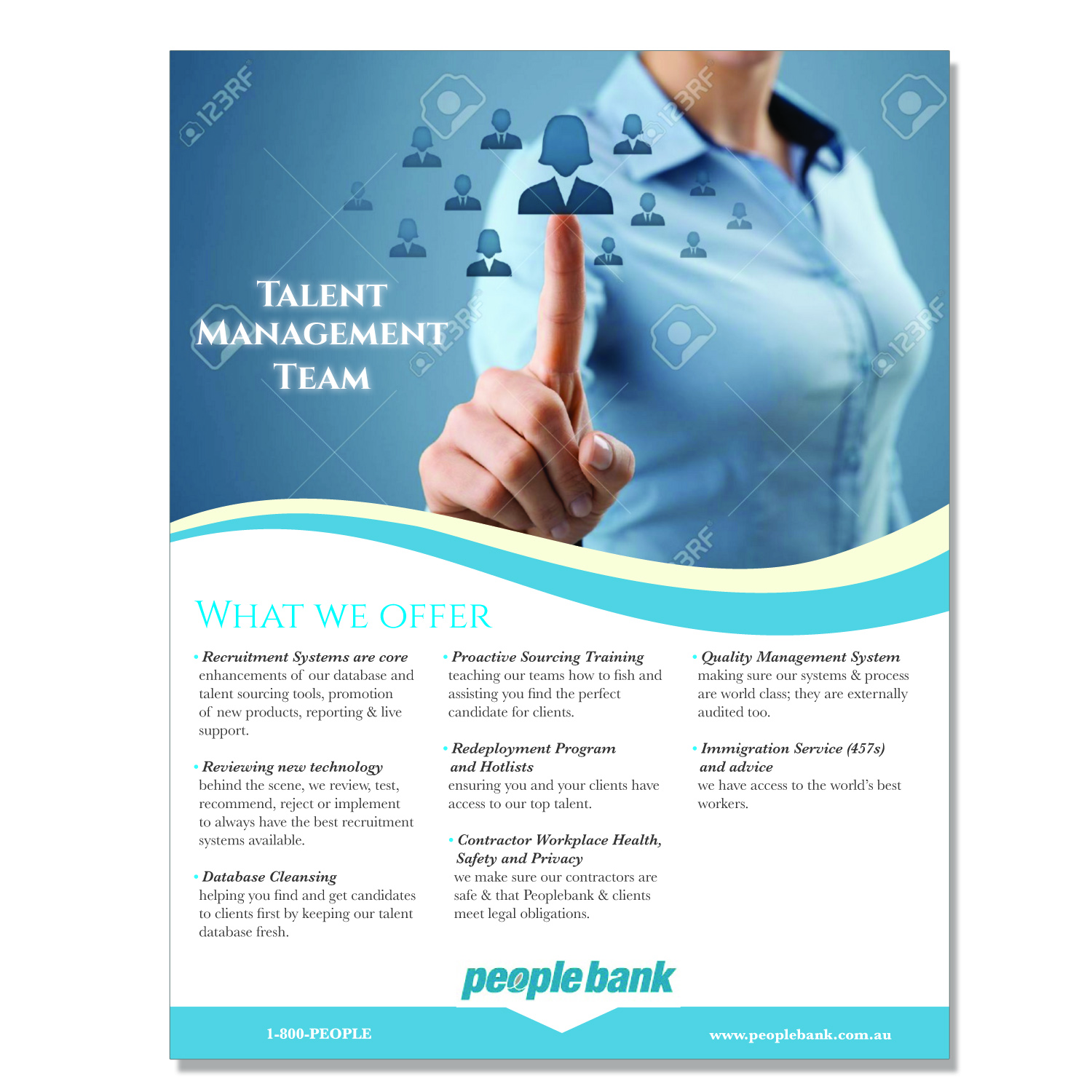 Flyer Design by info 216 for Peoplebank | Design #9944064