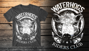 The WATERHOGS MOTORCYCLE CLUB needs a club logo designed. | Diseño de Camiseta por db1404