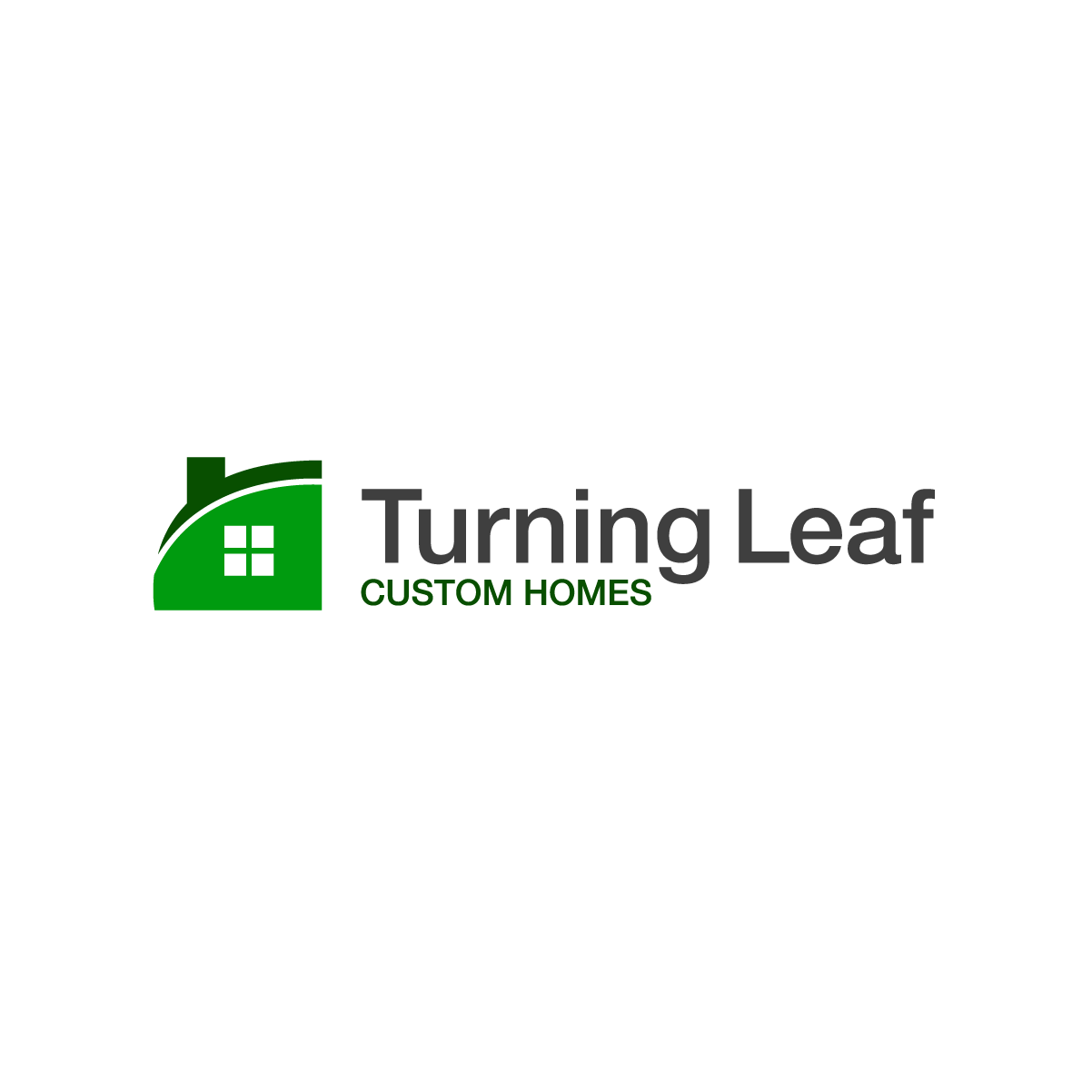 Logo Design by Wrique Design for Turning Leaf Custom Homes | Design #10149505