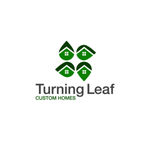 Logo Design by Wrique Design for Turning Leaf Custom Homes | Design #10192314
