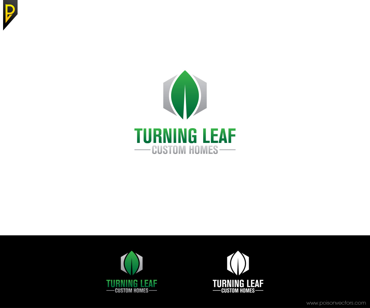 Logo Design by poisonvectors for Turning Leaf Custom Homes | Design #10230742