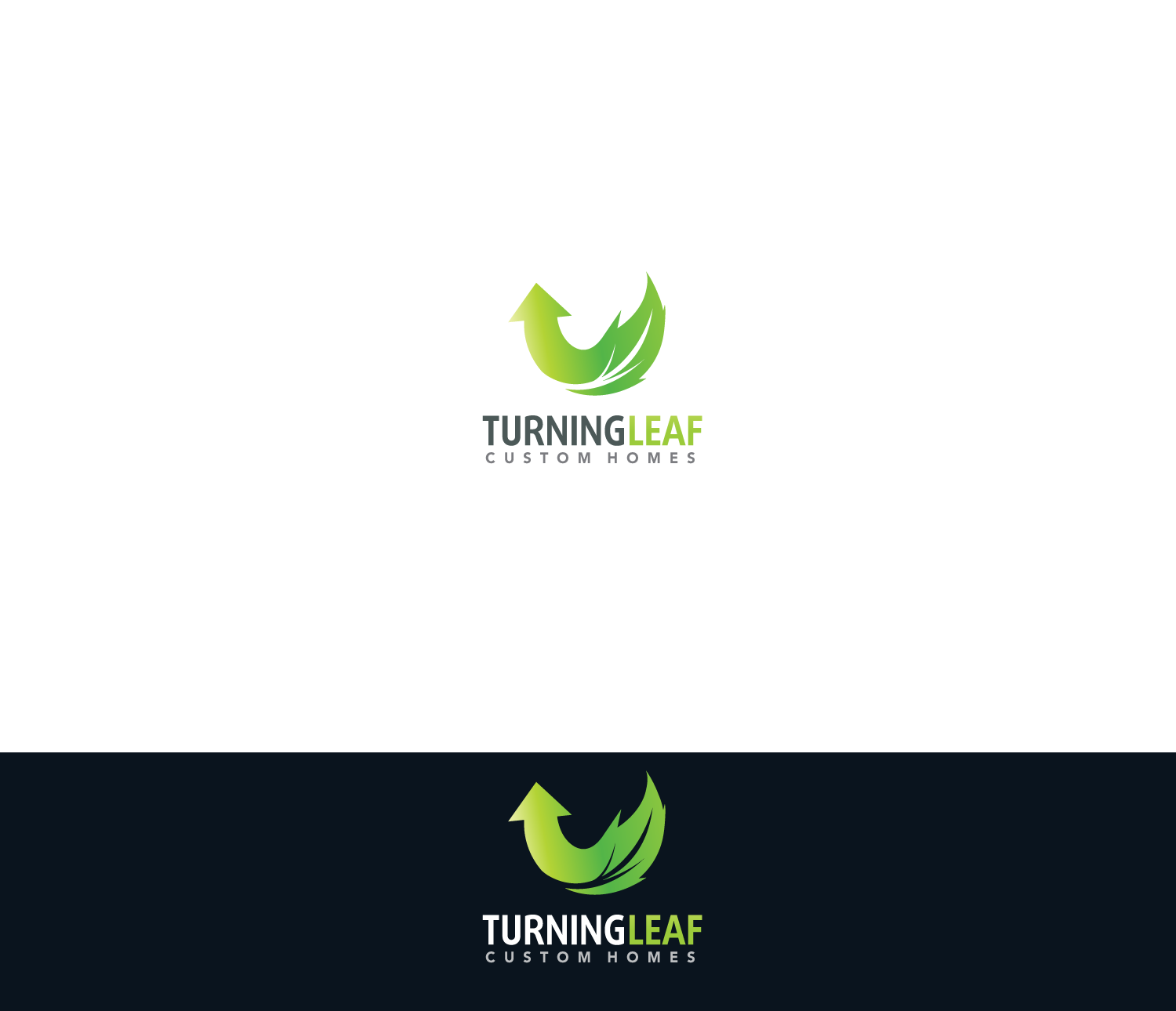 Logo Design by anonrotide for Turning Leaf Custom Homes | Design #10226675