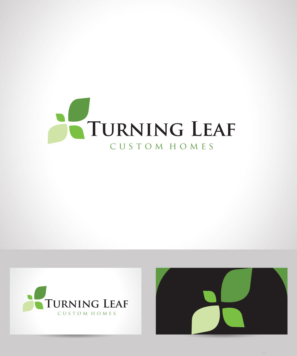 Logo Design by macadesign for Turning Leaf Custom Homes | Design #10104495