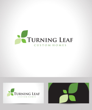 Logo Design by macadesign for Turning Leaf Custom Homes | Design: #10104495
