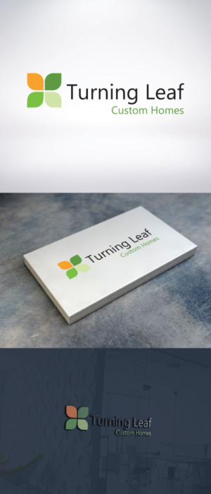 Logo Design by macadesign for Turning Leaf Custom Homes | Design: #10304916