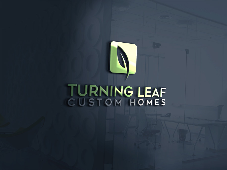Diseño de Logo por OWL para Turning Leaf Custom Homes | Diseño #10222392