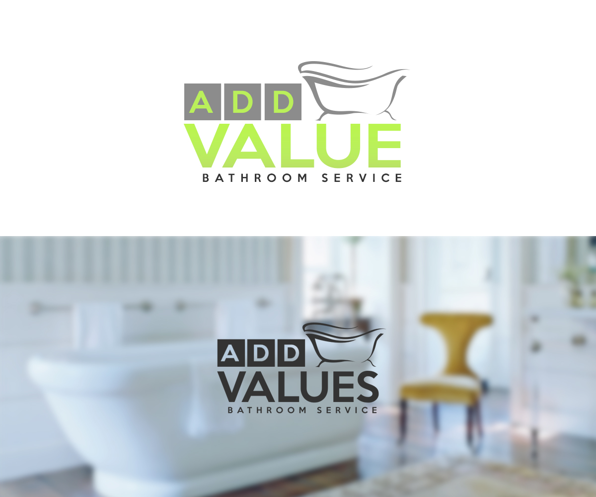 Logo-Design von pixelgrapix für ADD VALUE Bathroom Service | Design #10077345