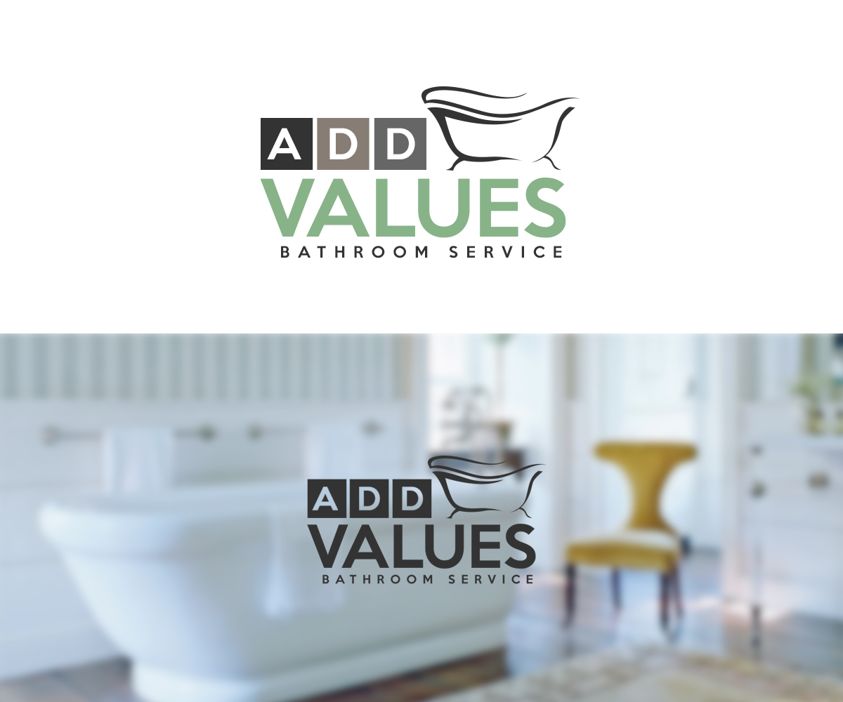Logo Design by pixelgrapix for ADD VALUE Bathroom Service | Design #9947171