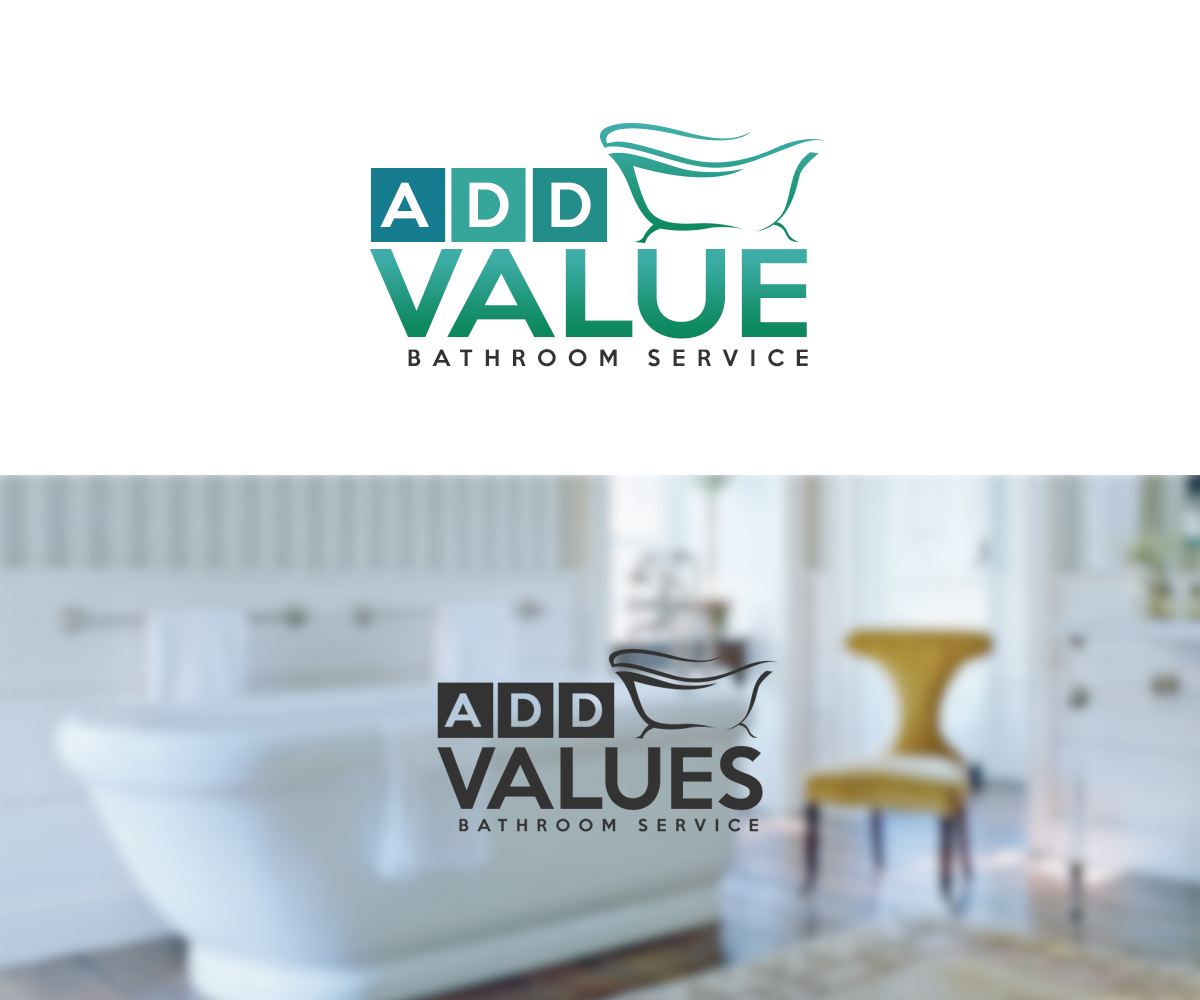 Logo-Design von pixelgrapix für ADD VALUE Bathroom Service | Design #9965807