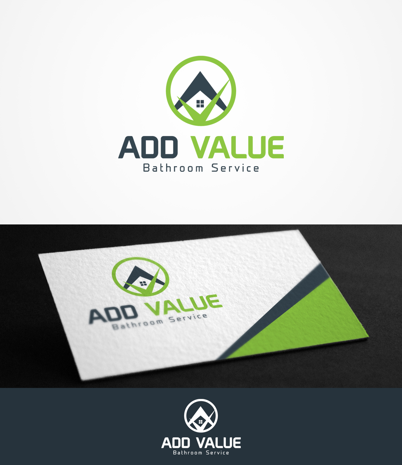Logo-Design von Grapismo Brand Studio für ADD VALUE Bathroom Service | Design #9963042